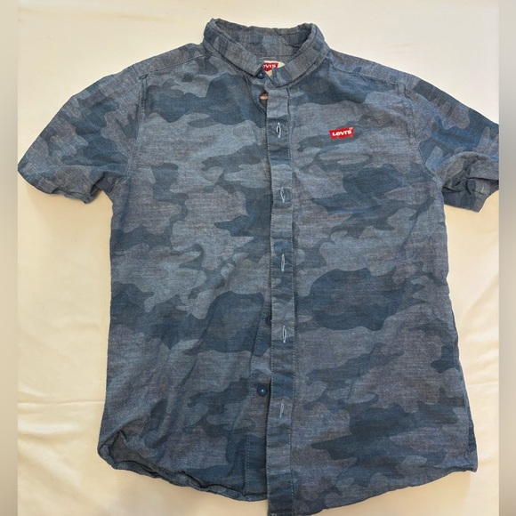 Levi's Other - Levi's Blue Camouflage Kids Button Down Shirt
